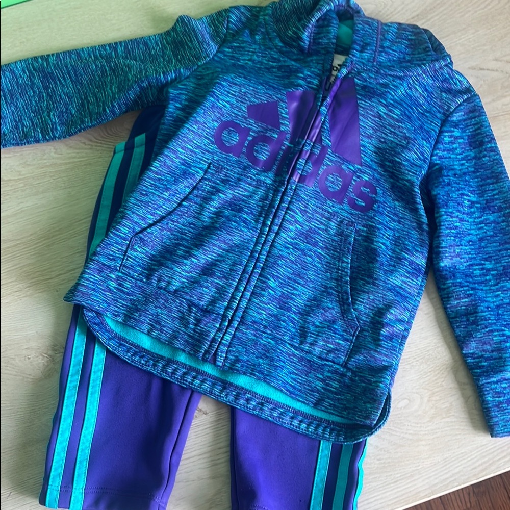 Adidas Kids Matching Set - Blue and Purple